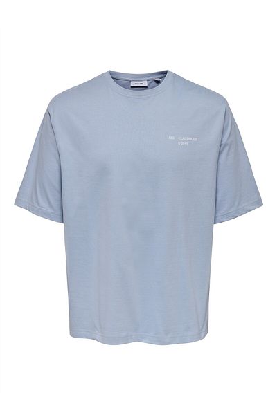 Only & Sons ONSLES CLASSIQUES RLX PRINT SS TEE Ανδρικό μπλε μπλουζάκι - 22030601