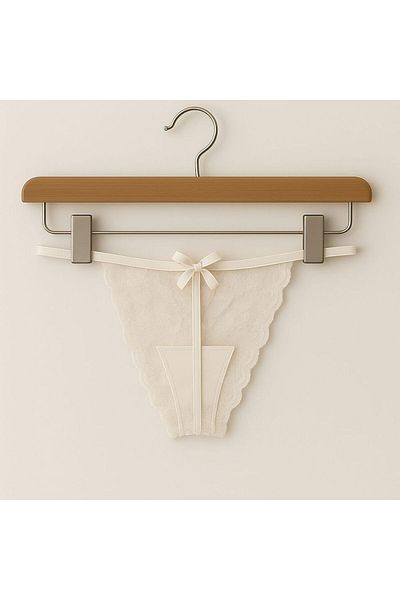 enmodaiçgiyim Ecru Lace Women's String