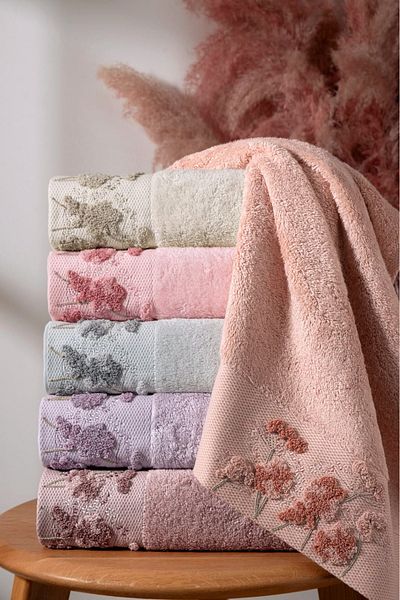 Fiesta Suzine Embroidered Bamboo 30X50 cm Set of 6 Kitchen Towels