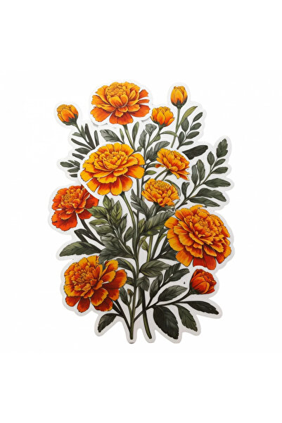 INOVATIX Set de 8 bucăți, creioane autocolante flori cu boboci, INOVATIX®. 6 cm