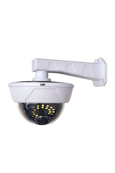 SIKS Solar Fake Camera Globe Type, 26 LED, Remote Control, Motion Sensor, White