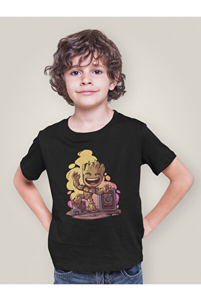 SEVBANO Avengers Groot majica sa printom, unisex, filmska majica za decu (uzr...