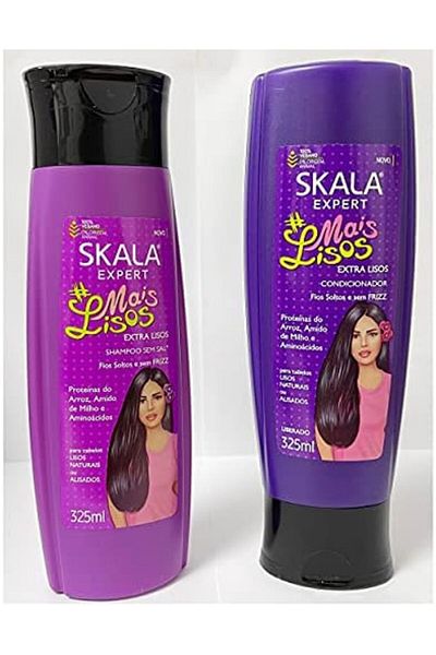 SKALA Expert Mais Lisos Shampoo and Conditioner Set, 325 ml, for Straight Hair