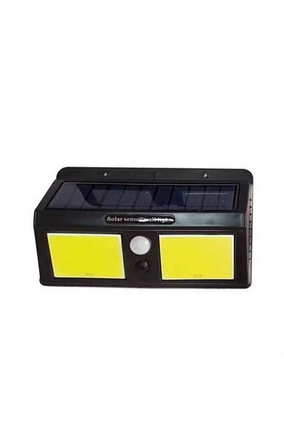 SIKS ® solar lamp, 96 LED COB, led light, motion sensor, function selection, black