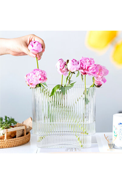 Ada Crafts ΛΙΝΕΝΙΟ ΔΙΑΦΑΝΕΣ ΓΥΑΛΙΝΟ ΒΑΖΟ