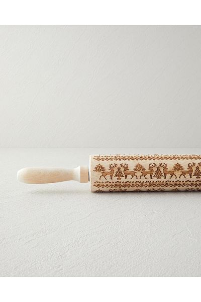 English Home Roche Wooden 5 Piece Roller 35 cm Natural