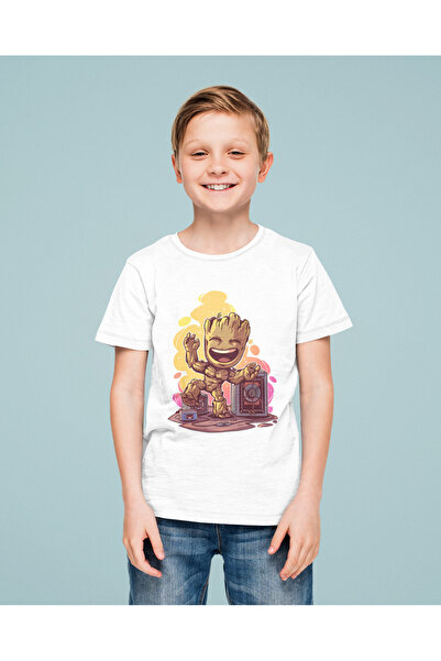 SEVBANO Avengers Groot majica sa printom, unisex, filmska majica za decu (uzr...