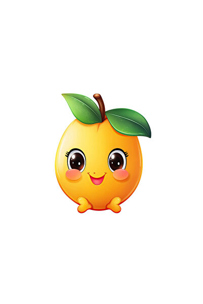 INOVATIX Σετ 8 τεμαχίων, Αυτοκόλλητο Λεμόνι ερωτευμένο, INOVATIX®. 6 εκ.