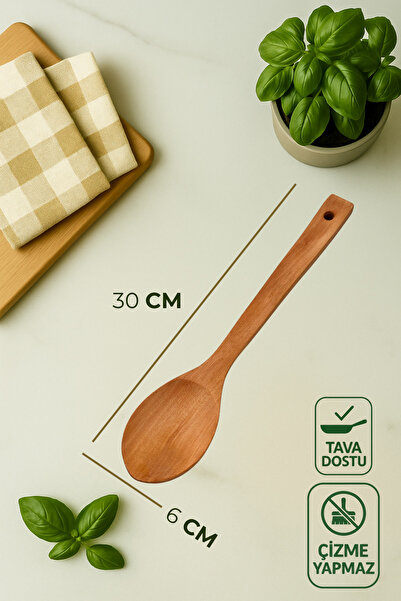 Ülgenev Set of 4 Varnished Bamboo Spoons – Sauce, Rice, Food and Serving Spoons