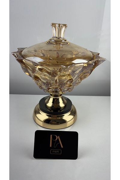 Palpe Crystal Gondola Sugar Bowl Presentation Bowl Promise Engagement Girl Promise Chocolate Bowl Decorative Object Trinket Ornament