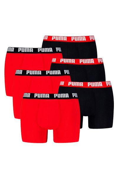 Puma Herren Boxershorts, 6er Pack - Everyday Basic Boxers 6P, Cotton Stretch, einfarbig