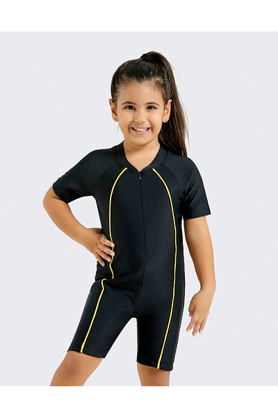 İKSUN Allsea Short Sleeve Full Body Children's Swimmer Swimsuit Beach Sea Wear