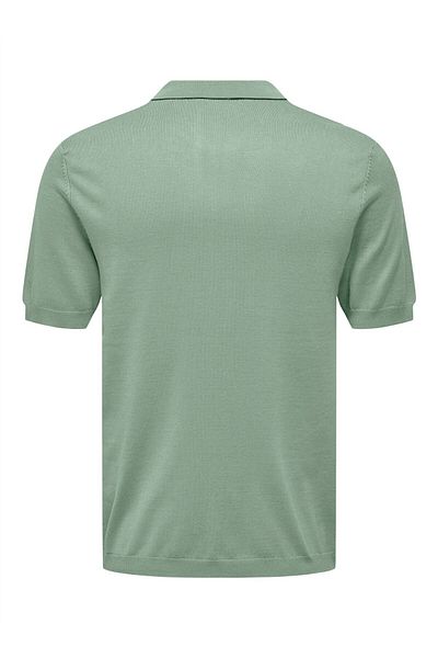 Only & Sons Onswyler Life Reg 14 Ss Polo Knit Noos Men's Green Sweater - 22022219