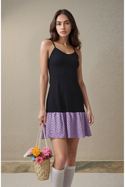 DEVRİMAY TEKSTİL Rochie de vară tricotată cu detaliu Fisto pentru damă