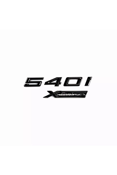 EDEXPORT BMW 540i ve XDrive Uyumlu Piano Black Bagaj Yazısı Seti 2'li 3M 3D ABS