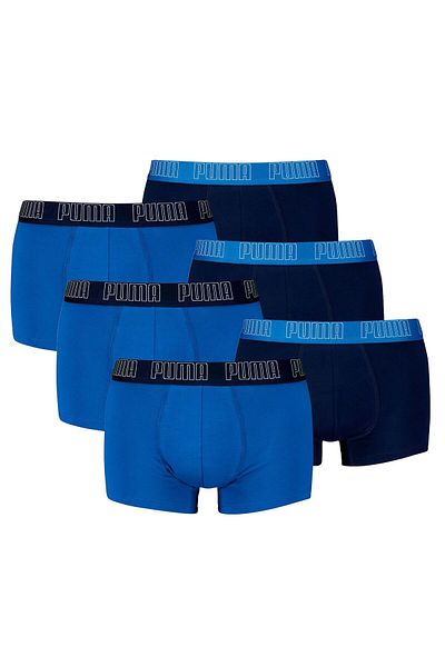 Puma Herren Boxershorts, 6er Pack - Everyday Trunks 6P, Cotton Stretch, einfarbig