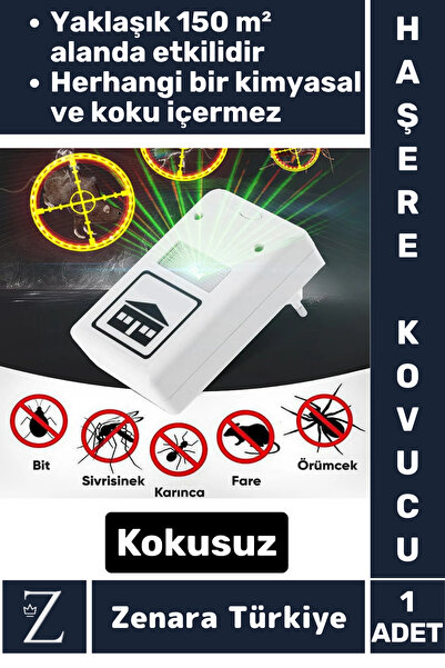 Zenara Ekonomik Kimyasal İçermeyen Kokusuz Dumansız Zararsız Fare Kemirgen Ha...
