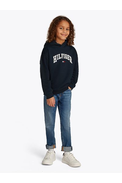 Tommy Hilfiger Boys Dark Night Navy Varsity Hoodie
