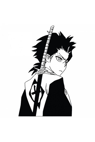 INOVATIX Set of 8 pieces, Sticker Tashira Hitsugaya Bleach Anime, INOVATIX®. 6 cm