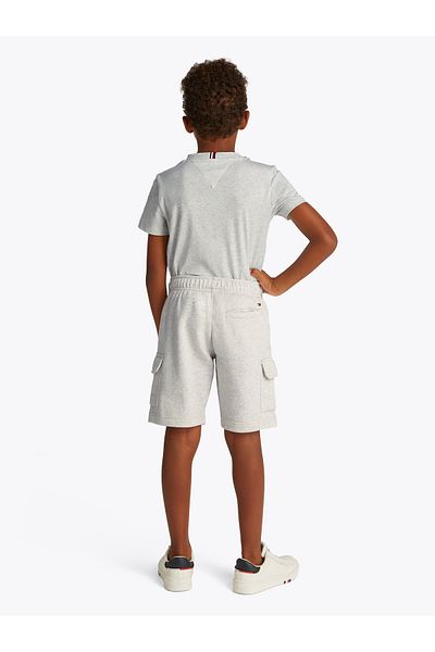 Tommy Hilfiger Tommy Hilfiger Boys Snow White Heather Tee And Cargo Short Set
