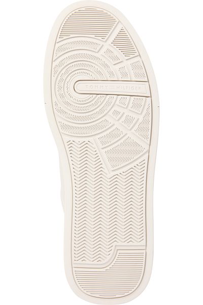Tommy Hilfiger Men White Th Court Lth Detail Sneakers