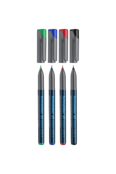 SCHNEIDER MAXX 220 S ASETAT KALEMİ 0,4 MM MAVİ-KIRMIZI-SİYAH-YEŞİL ( 4 Adet )