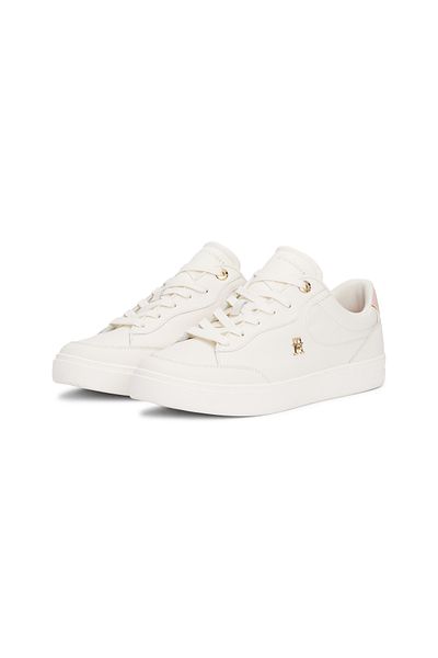 Tommy Hilfiger Tommy Hilfiger Women Ancient White Essential Chic Court Sneakers