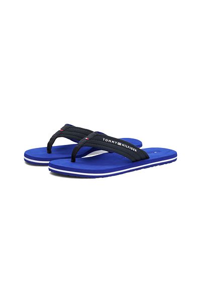 Tommy Hilfiger Men Desert Sky Logo Webbing Pool Flip Flops