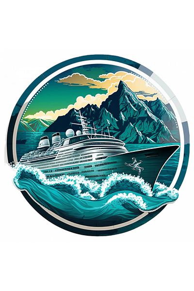 INOVATIX Set of 8 pieces, Sticker Steam in waves, INOVATIX®. 6 cm