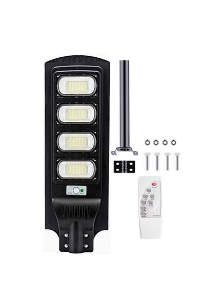 SIKS Solar Street or Garden Lamp With Built-in Solar Panel, Outdoor, 198 SMD LED, Neutral Light
