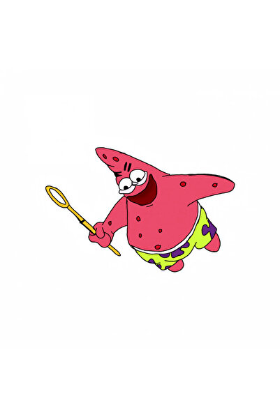 INOVATIX Set de 8 autocolante meme cu Steaua Patrick sălbatică, INOVATIX®. 6 cm