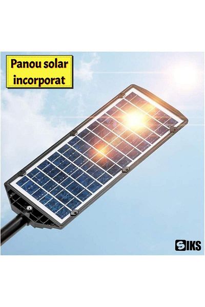 SIKS Solar Street Light Cob Or Garden With Built-in Solar Panel, Outdoor, 667 LED COB