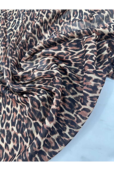 ipekkumaş Leopar Desen Şifon Elbise Etek Gömlel Şal ÜRÜNÜMÜZ ADET OLARAK SATI...