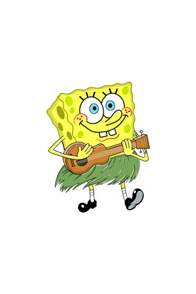 INOVATIX Set de 8 autocolante meme cu SpongeBob cântând la chitară, INOVATIX®...