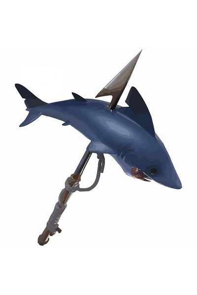 INOVATIX Set de 8 piese, autocolant Shark Fish Royale Fortnite Battle, INOVATIX®. 6 cm