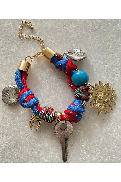 By Selen Suyolcu Ethnic Pattern Women's Steel Bracelet