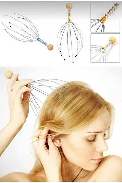 lawrenceshop 1 Adet Kafa Masaj Aleti Baş Boyun Kafa Masaj Saç Kaşıma Teli Der...