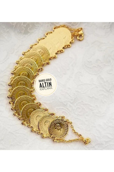 barisiva gold 22 Ayar Altın Kaplama dizme Bileklik
