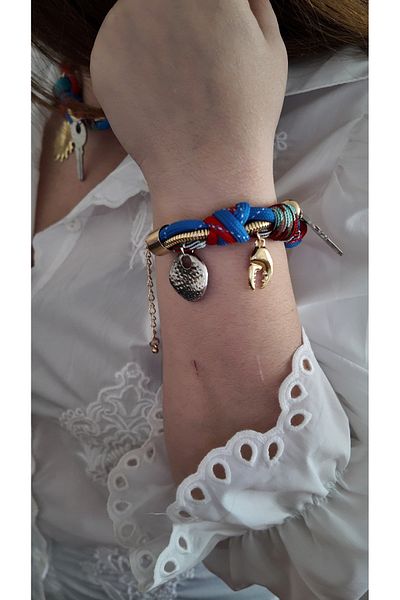 By Selen Suyolcu Ethnic Pattern Women's Steel Bracelet
