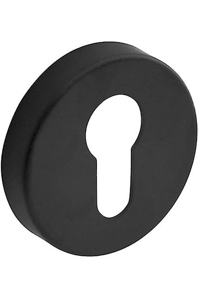 Generic زوجان من غطاء مفتاح Euro Escutcheon باللون الوردي (نحاس عتيق، أسود)