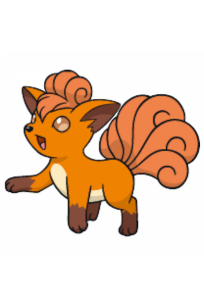 INOVATIX Σετ 8 τεμαχίων, Αυτοκόλλητο Pokemon Vulpix, INOVATIX®. 6 εκ.