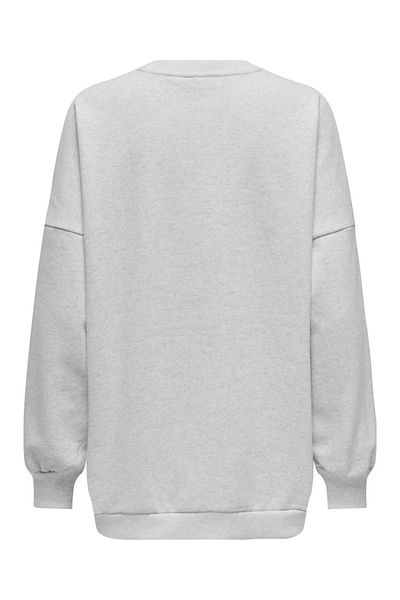 ONLY Onldaze L/S Oversize O-Neck Swt Women's Gray Sweatshirt - 15335172