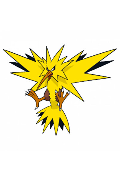 INOVATIX Set de 8 piese, autocolant Pokemon Zapdos, INOVATIX®. 6 cm