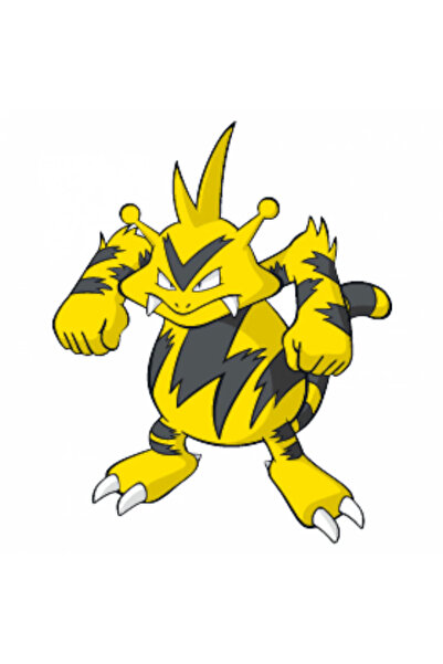 INOVATIX Set de 8 piese, autocolant Pokemon Electabuzz, INOVATIX®. 6 cm