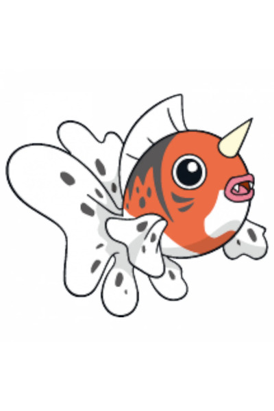 INOVATIX Set de 8 piese, autocolant Pokemon Seaking, INOVATIX®. 6 cm