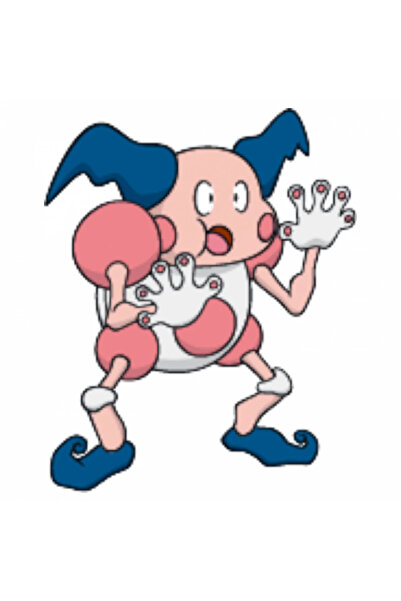 INOVATIX Σετ 8 τεμαχίων, Αυτοκόλλητο Pokemon Mr Mime, INOVATIX®. 6 εκ.