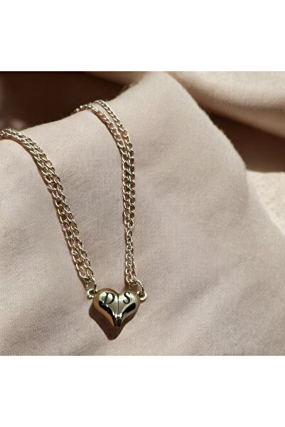 gastromarka Kişiye Özel Baş Harfli 2'li Kalpli Çift Sevgili Arkadaşlık Zincir...