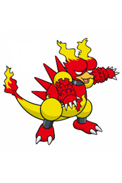 INOVATIX Set de 8 piese, autocolant Pokemon Magmar, INOVATIX®. 6 cm