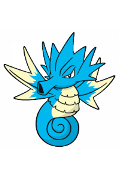 INOVATIX Set de 8 piese, autocolant Pokemon Seadra, INOVATIX®. 6 cm