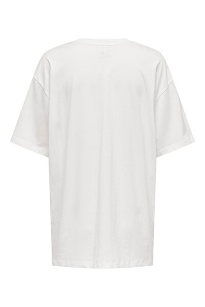 ONLY ONLMELODIE LIFE S/S GRAFFITI TOP BOX JRS Γυναικείο λευκό μπλουζάκι - 15324354